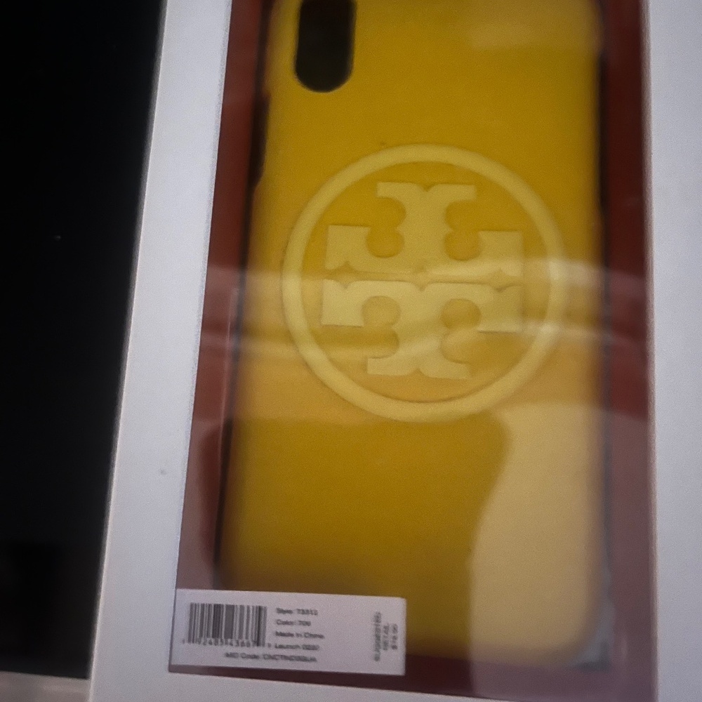 Tory Burch's yellow iPhone cover